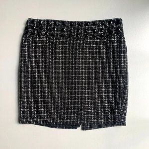 LOFT Tweed Sequined Skirt, Above Knee